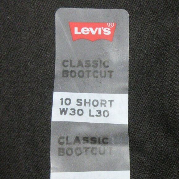 LEVI'S Classic Bootcut Jeans Womens Sz 10 SHORT (30x30) Black Stretch Denim NWT‎ - Picture 10 of 15